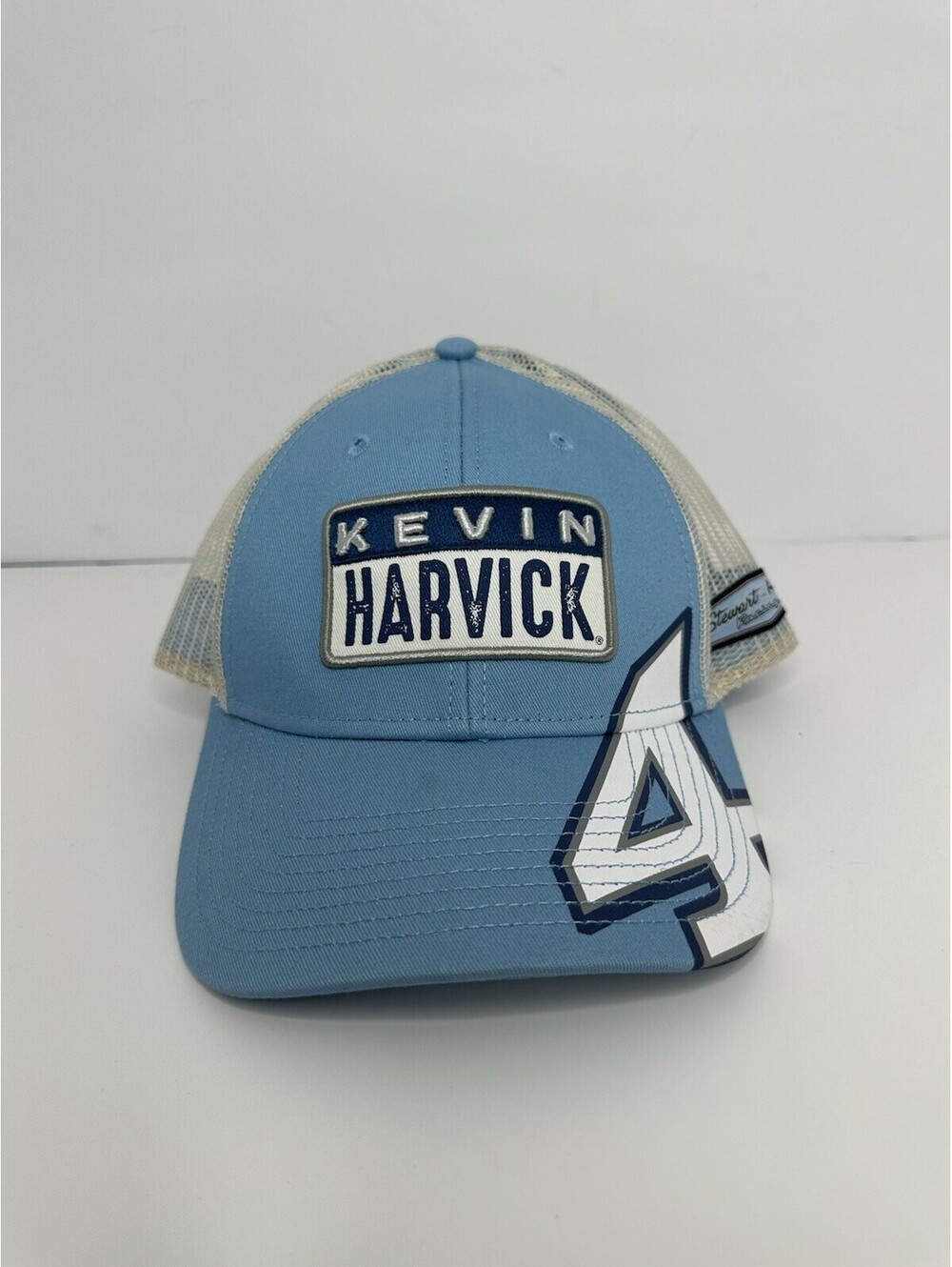 NASCAR KEVIN HARVICK #4 Mesh Back Cap Blue RACING Trucker Hat